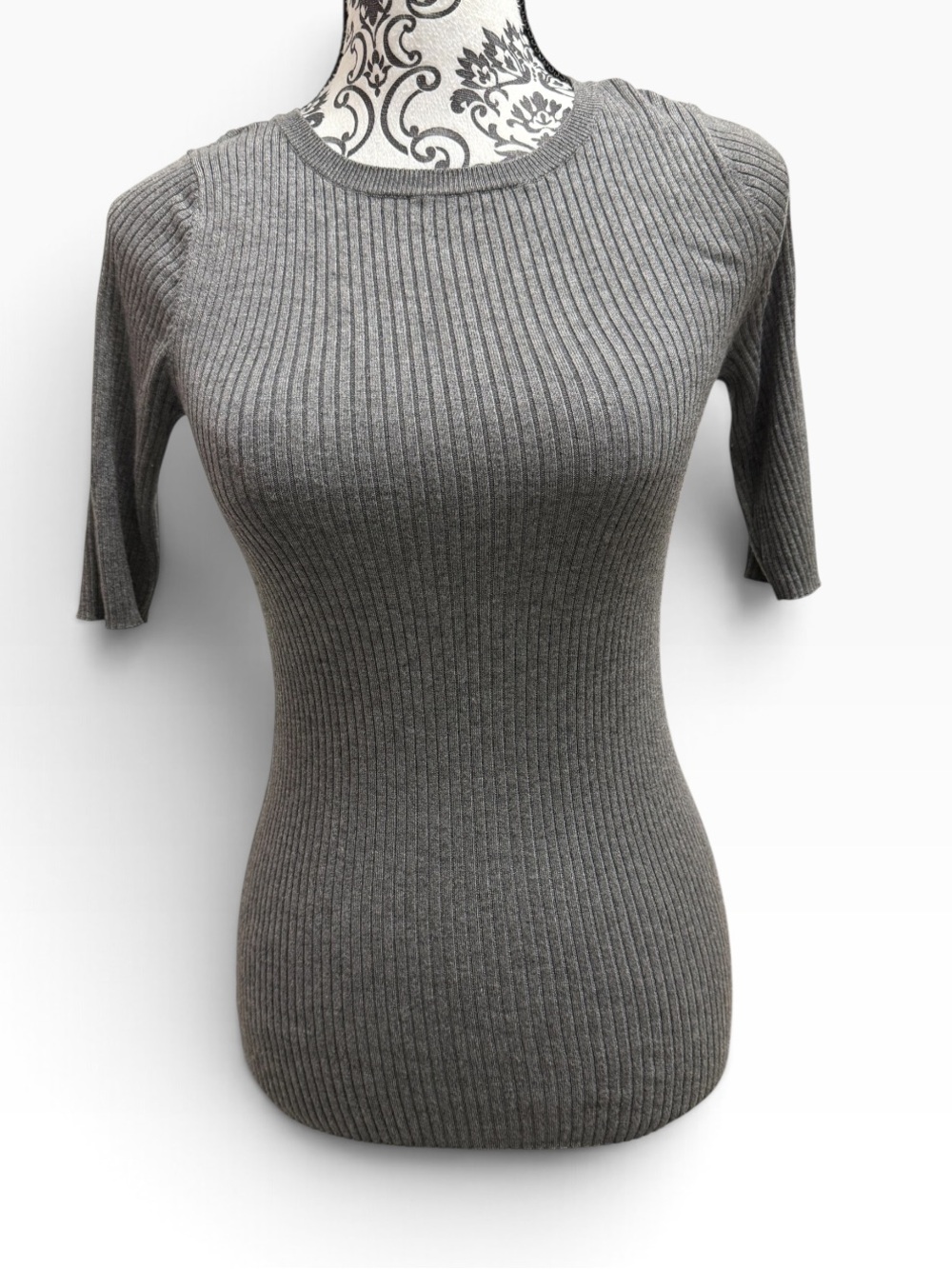 Express Ribbed Elbow Sleeve Sweater